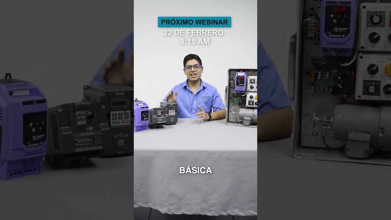 PRÓXIMO WEBINAR 22 Febrero 2024 — Programación básica de variadores de frecuencia  