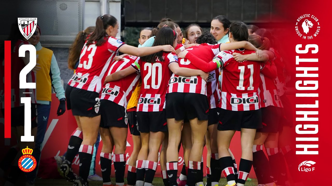 RESUMEN I Athletic Club 2-1 RCD Espanyol | Liga F 2025-26 MD18