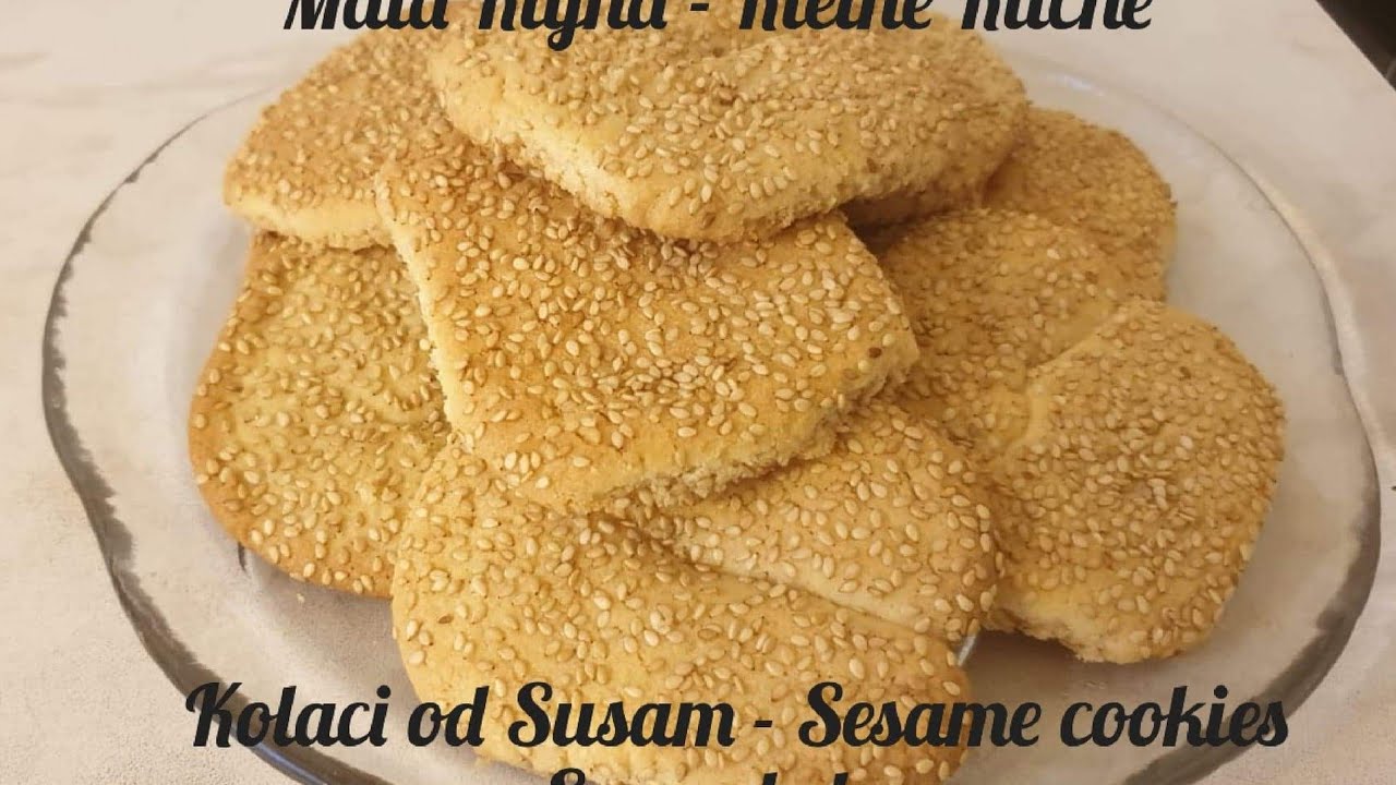 Kolaci so susam - Sesame cookies - Sesamkekse