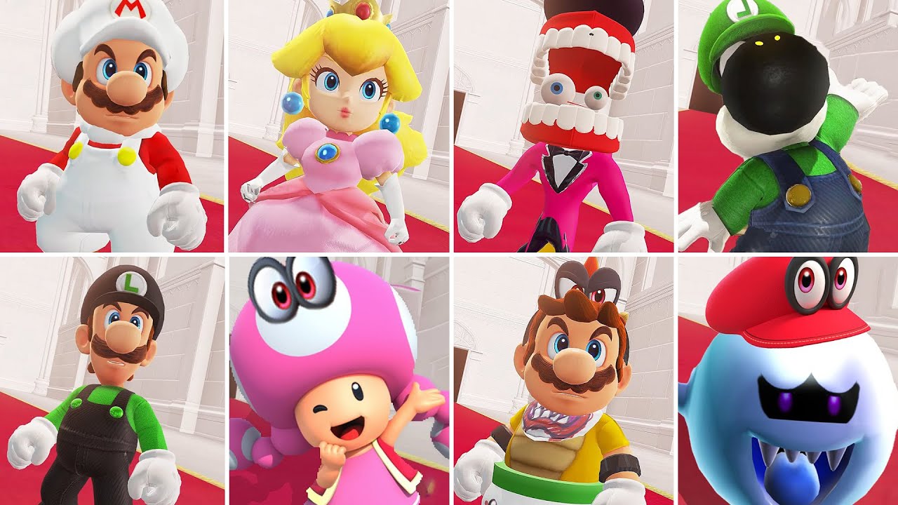 Super Mario Odyssey - All DLC Characteres [2024] (HD)