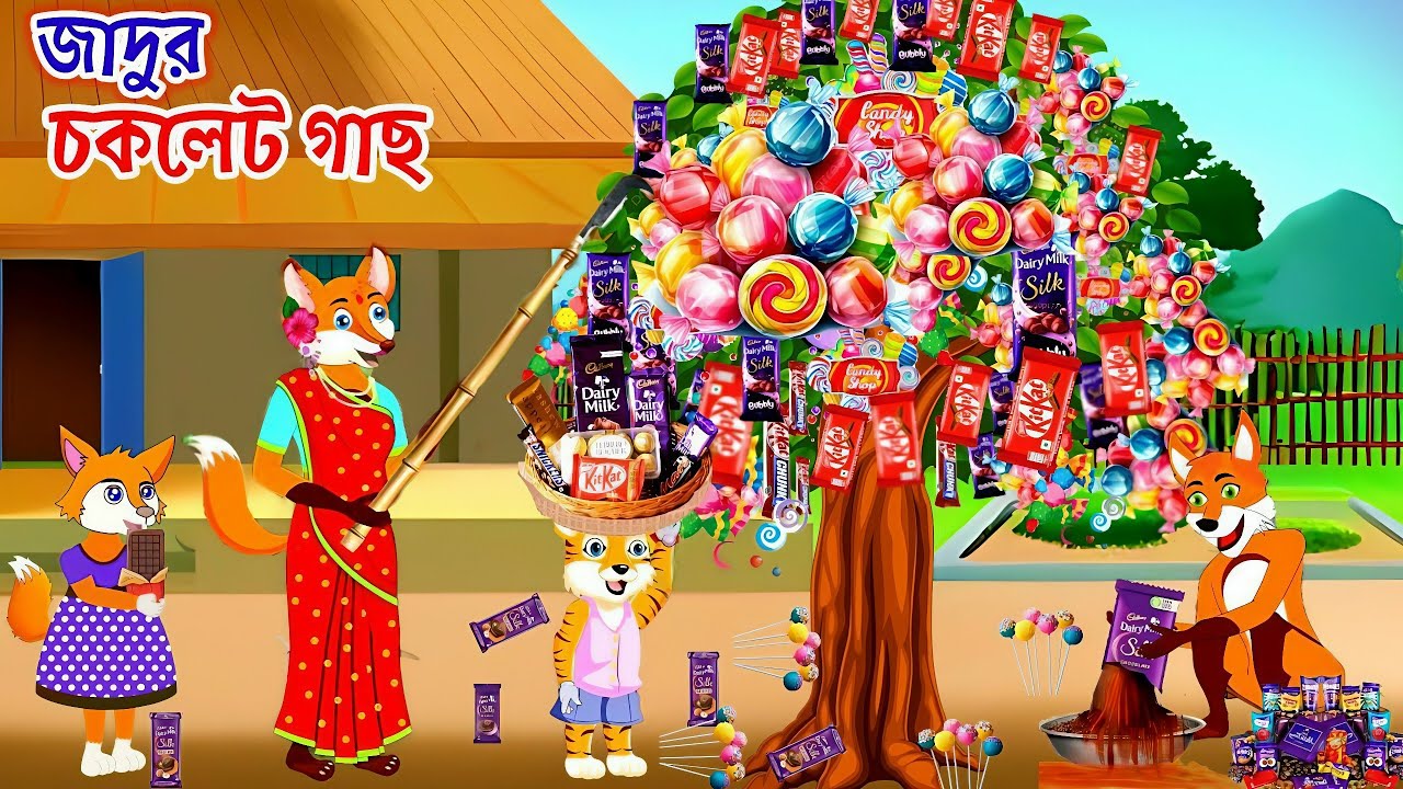 পরির উপহার: জাদুর চকোলেট গাছ 🌳🍫 ও এক দুষ্ট শিয়াল | Bangla Cartoon
