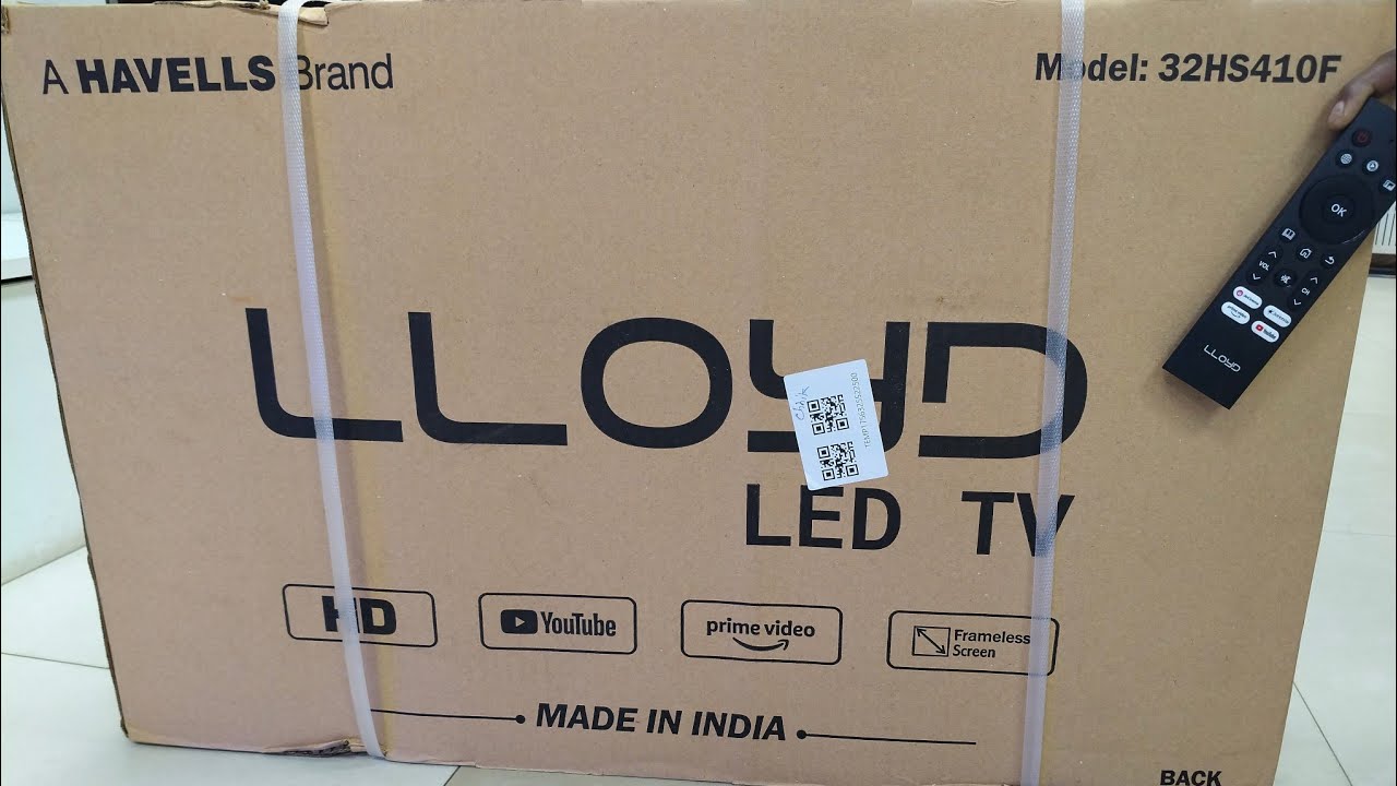 LLOYD 32HS410F 2025|| 32 Inch HD Smart tv complete Unboxing 