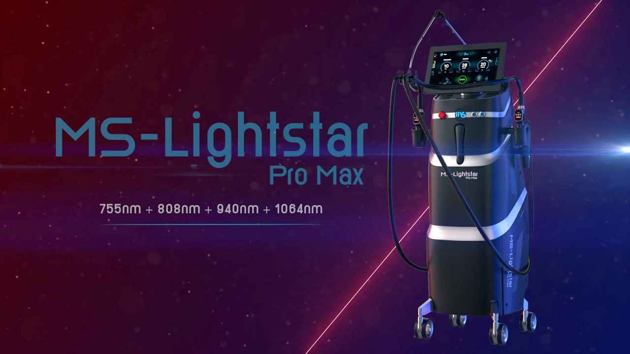 MS-Lightstar Pro Max® laser diodo a 4 lunghezze d'onda 755nm - 808nm - 940nm - 1064nm da 3600Watt