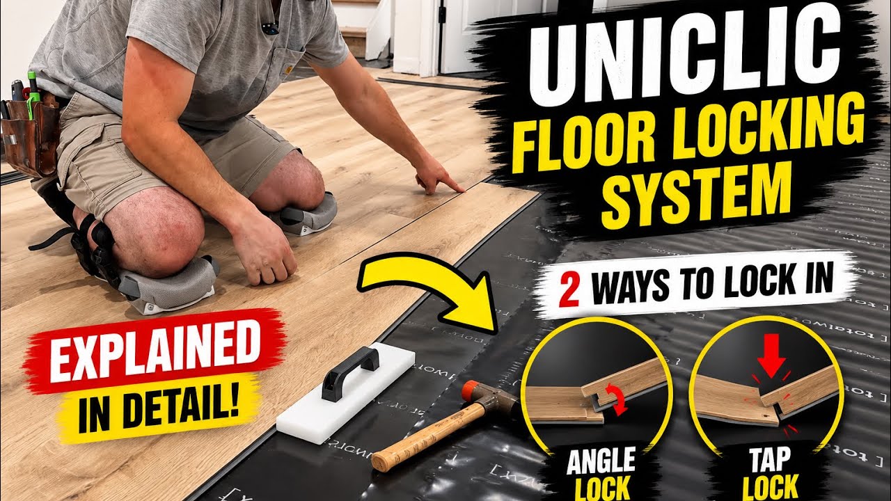 How To Lock LVP and Laminate Flooring | The Most Common Floor Locking System