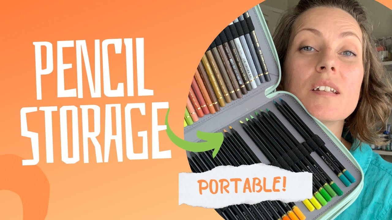 Portable pencil storage for large pencil collection