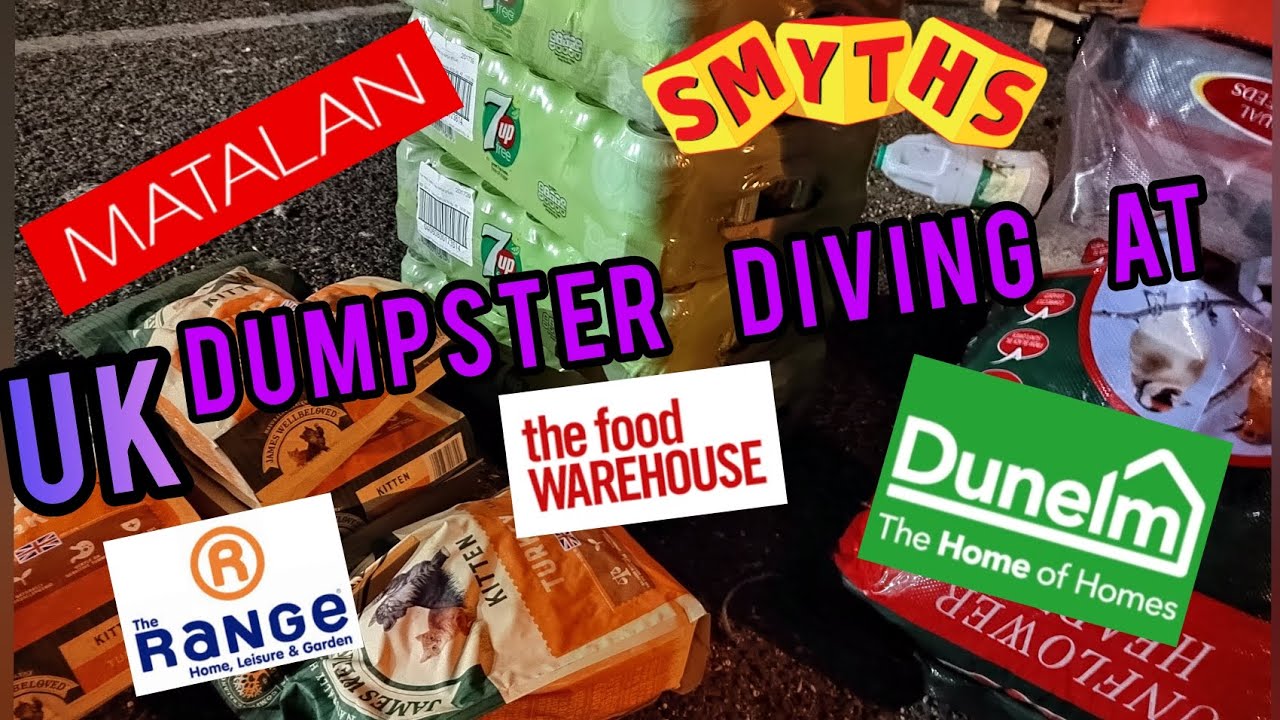 UK DUMPSTER HUNTING for FREE FOOD & GOODS!