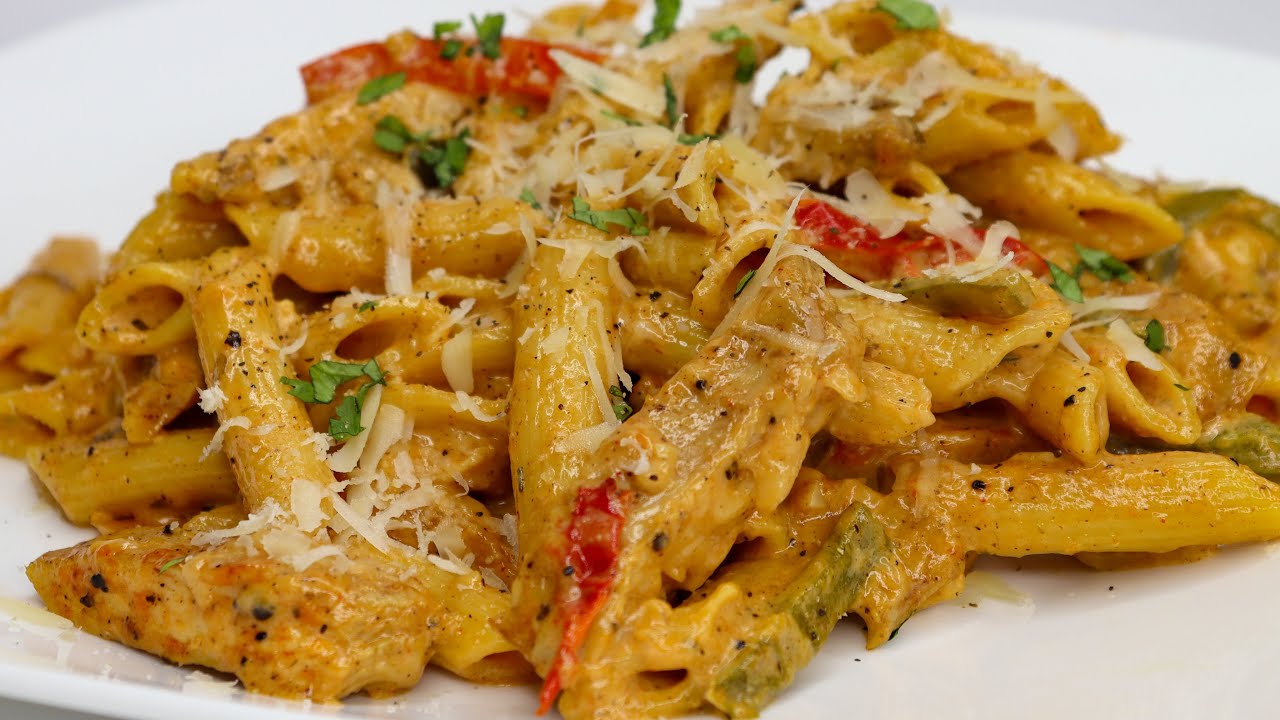 ПАСТА С КУРИЦЕЙ ДЖЕРК РАСТА | РЕЦЕПТЫ ПАСТЫ | БЛЮДА ЗА 30 МИНУТ | КУХНИ CHAZS