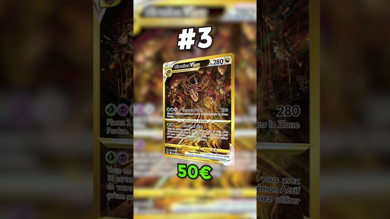 Top 5 cartes Pokemon Z&eacute;nith Supr&ecirc;me !! #pokemon #tcg #top #pokemontcg #shorts