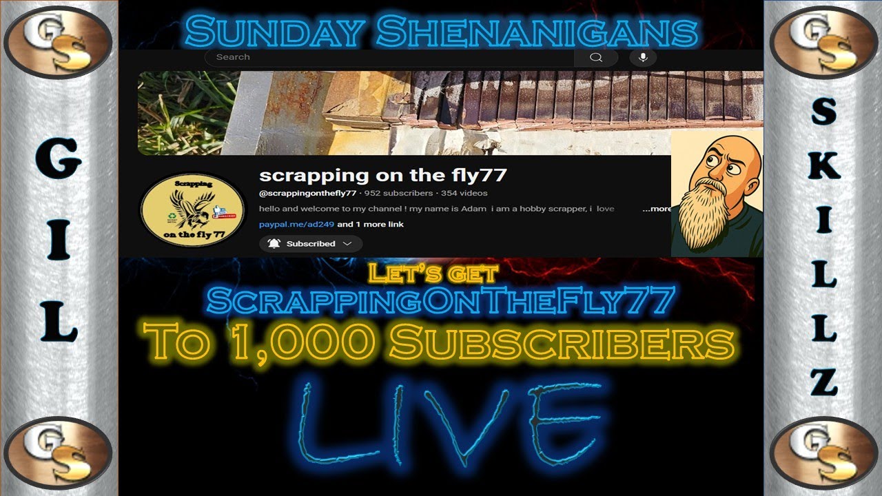 Let's help our scrapping buddy ScrappingOnTheFly77 reach 1000 subscribers!!