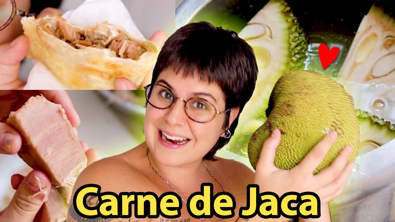 FAZENDO CARNE DE JACA PELA PRIMEIRA VEZ + PASTEL