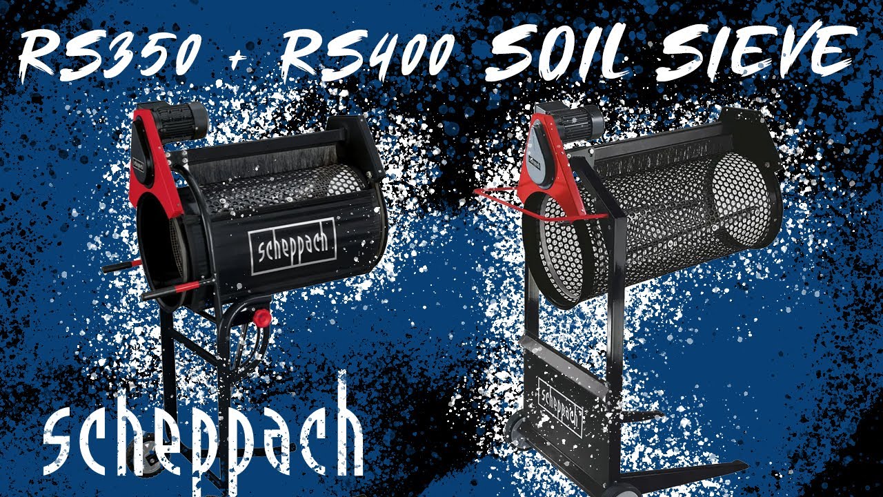 Scheppach RS350 / RS400 Automatic Electric Rotary Soil Sieve - Video Compilation