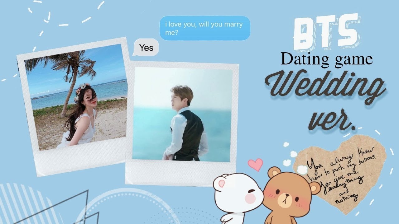 BTS Dating game #1|Wedding version