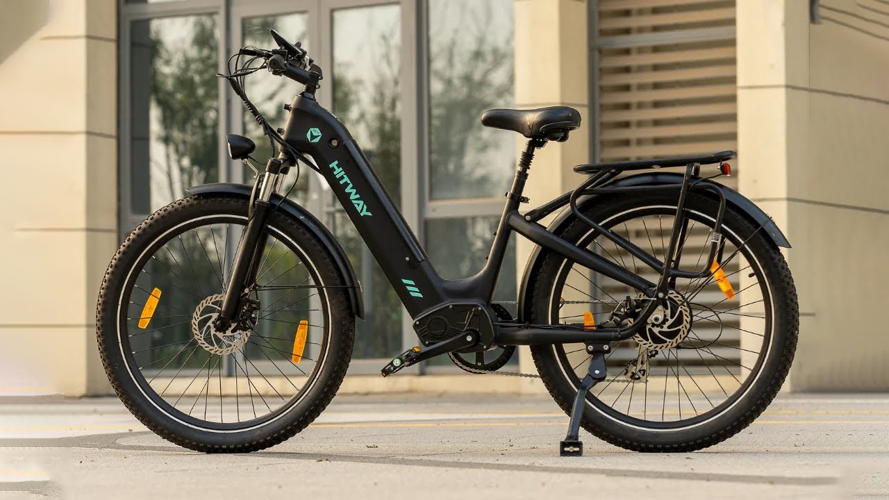 The HITWAY BK16 Electric Bike 250W Motor  E Bike 48V 18Ah Battery 26X3.0 City Electric Bike