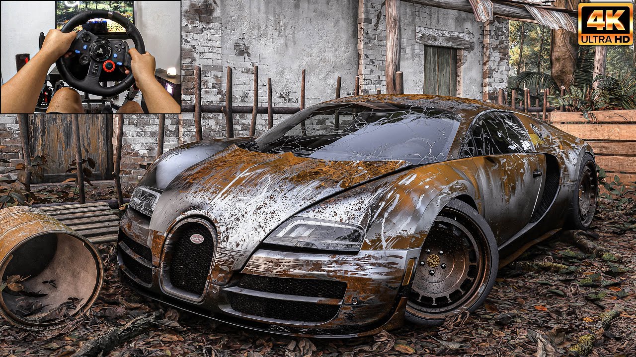 rebuild a Bugatti Veyron | Forza Horizon 5 | Logitech g29 gameplay