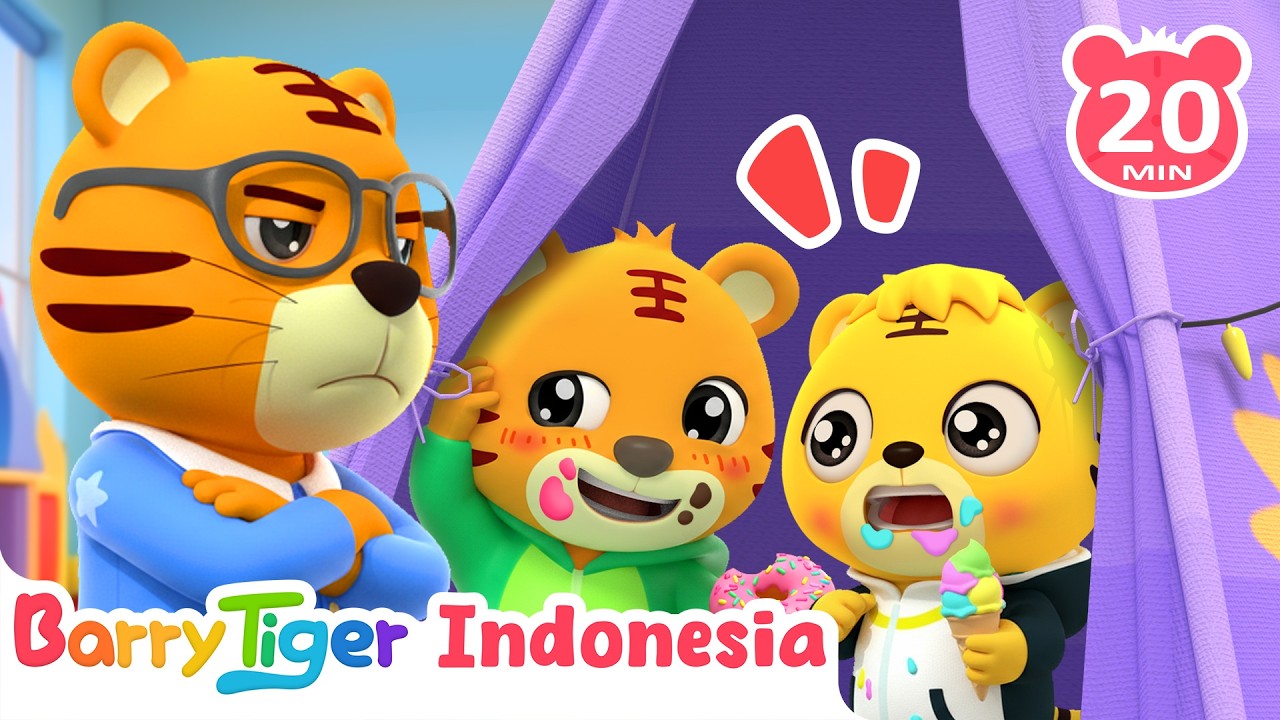 Lagu Baby Baby Yes Papa untuk Anak-anak 👶🍬 | Lagu Hewan & Lagu Anak | BarryTiger