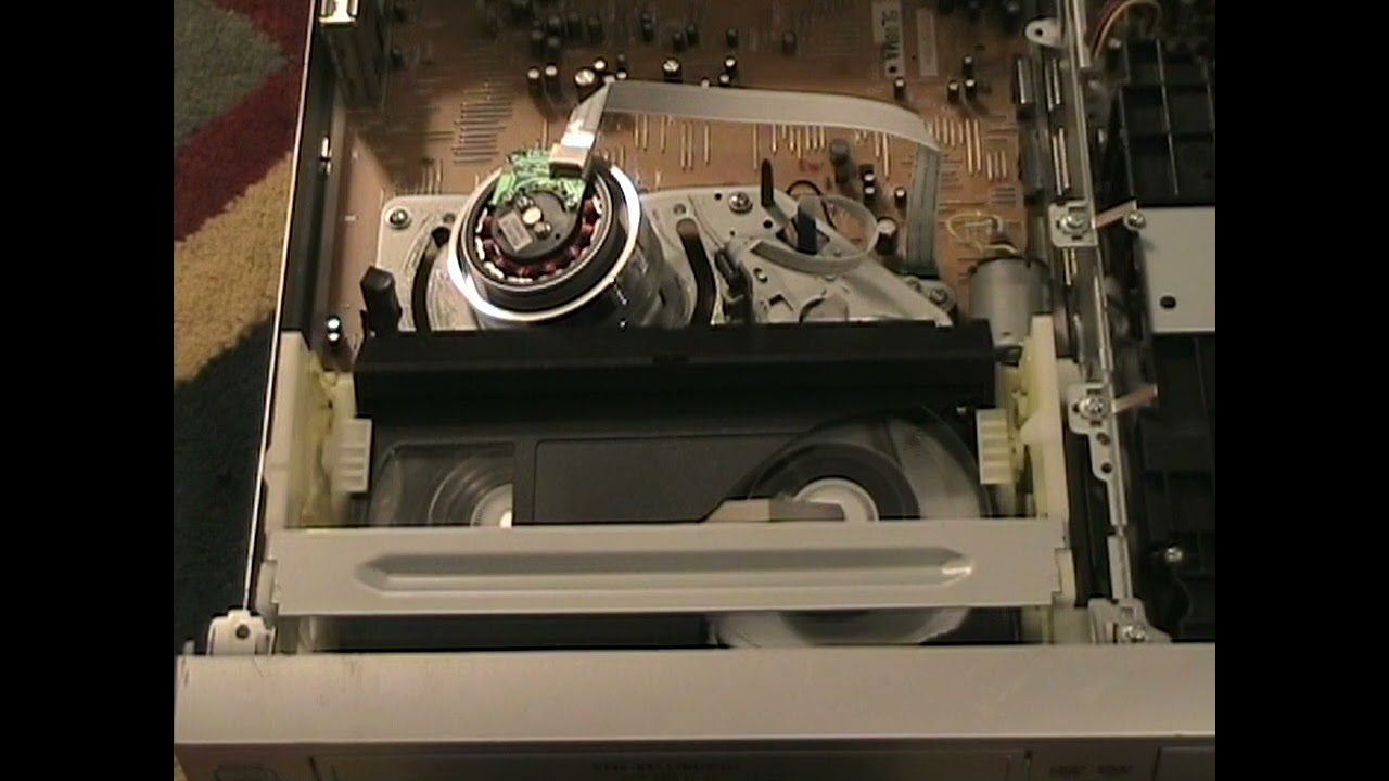 VCR very loud rewind (Turn down volume)