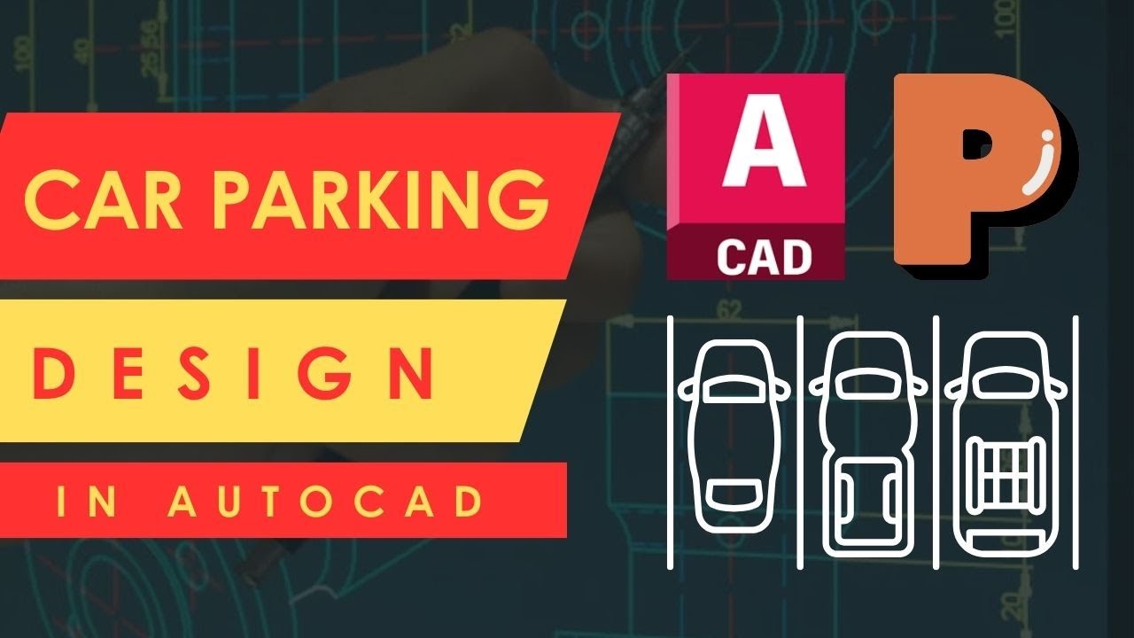 Car parking design in AutoCAD