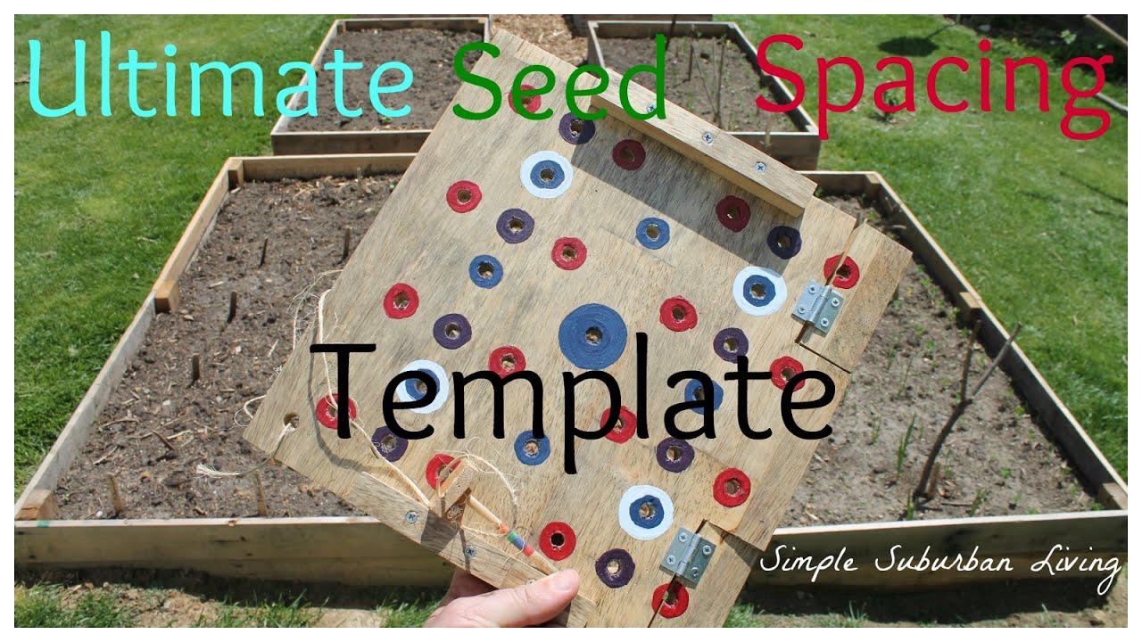 Square Foot Garden Planting Template