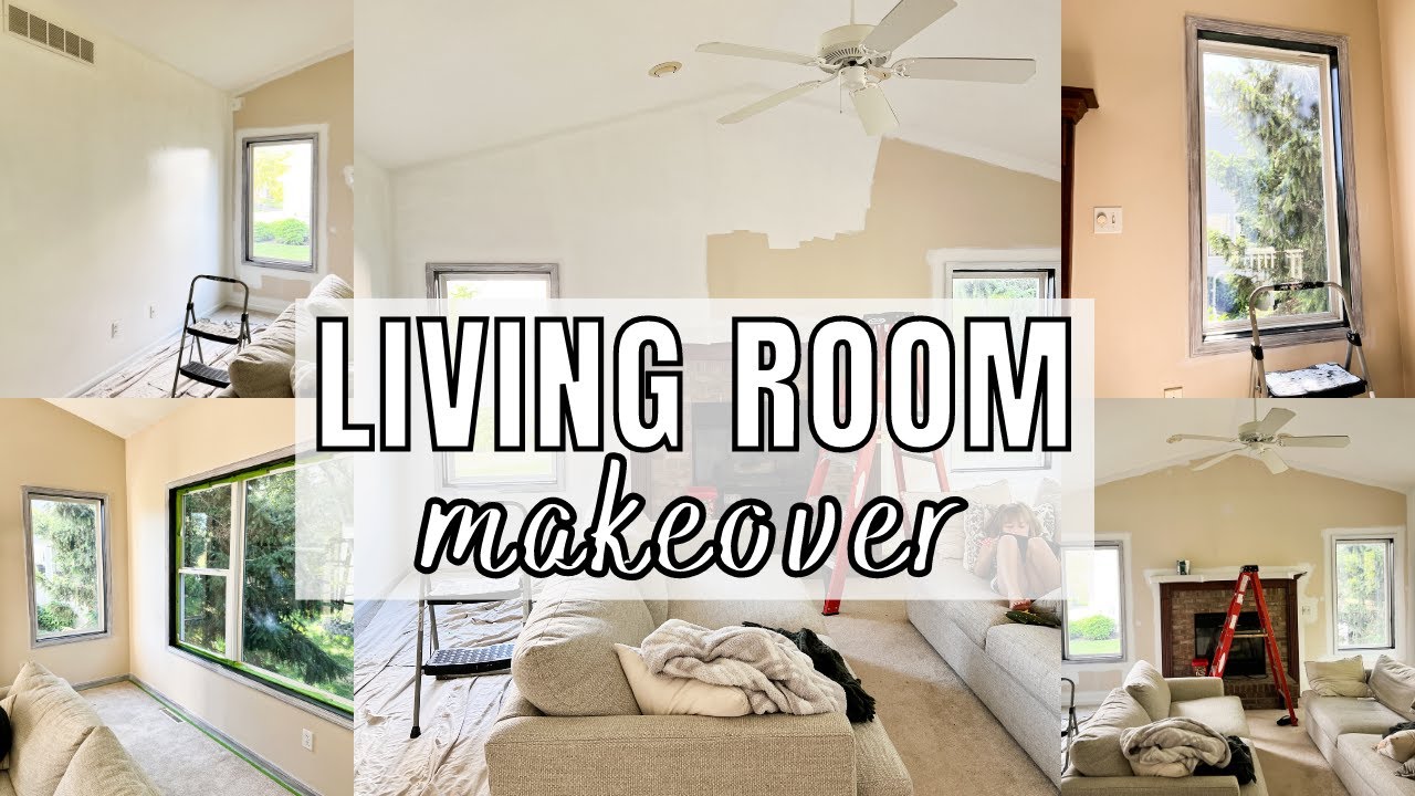 LIVING ROOM MAKEOVER PART 1 | ROOM MAKEOVER 2022 | PAINTING TIPS AND TRICKS FOR BEGINNERS