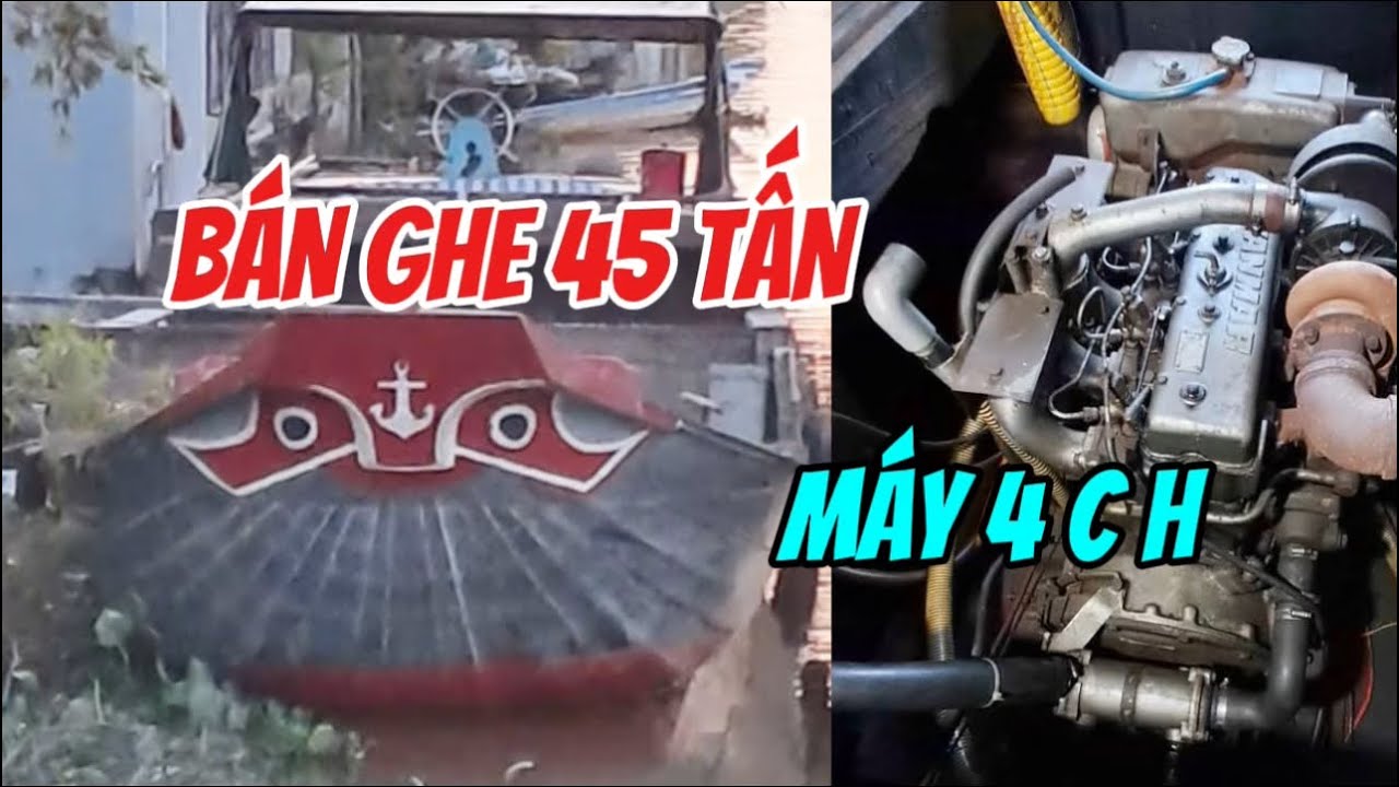 BÁN GHE 45 TẤN, MÁY YANMAR 4 C H, GIÁ 150 TRIỆU ☎️: 0908656923. 