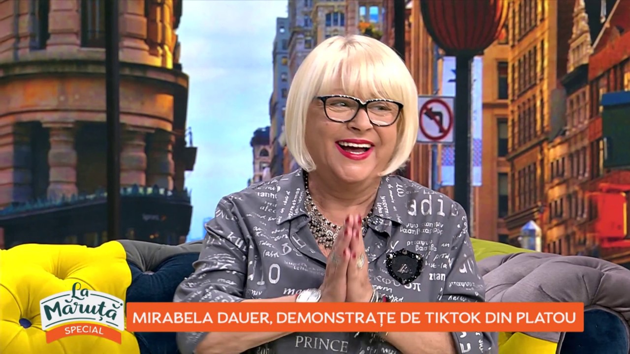 La Măruță: Mirabela Dauer, demonstrație de TikTok din platou