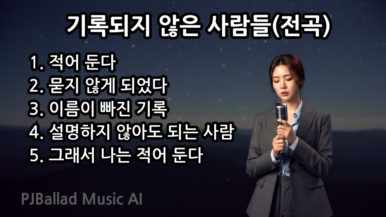 기록되지 않은 사람들(전곡)