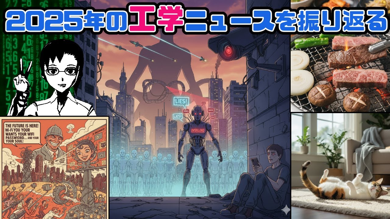 ２０２５年の工学ニュースを振り返ろう！工学ニュース12月号【学術系Vtuber】