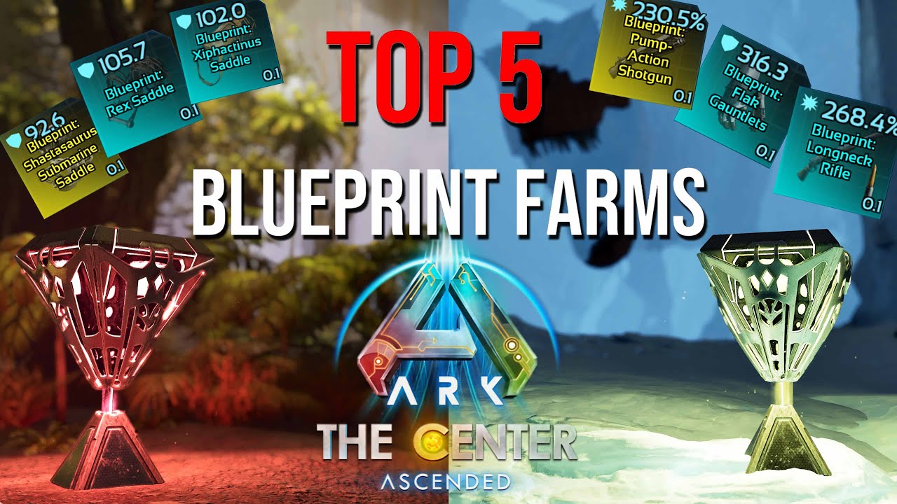 ТОП-5 ЛУЧШИХ ферм чертежей и добычи | THE CENTER | Полное руководство | ARK: Survival Ascended