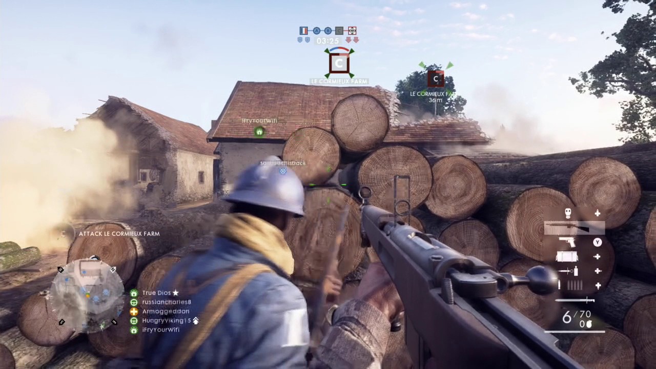 Battlefield 1 - Frontlines / Rupture / French Republic - Multiplayer Gameplay