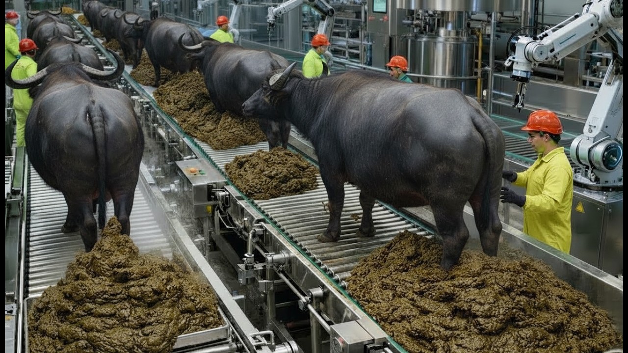 Inside the Cow Dung Power Plant | Turning Animal Waste into Electricity (Full Process)