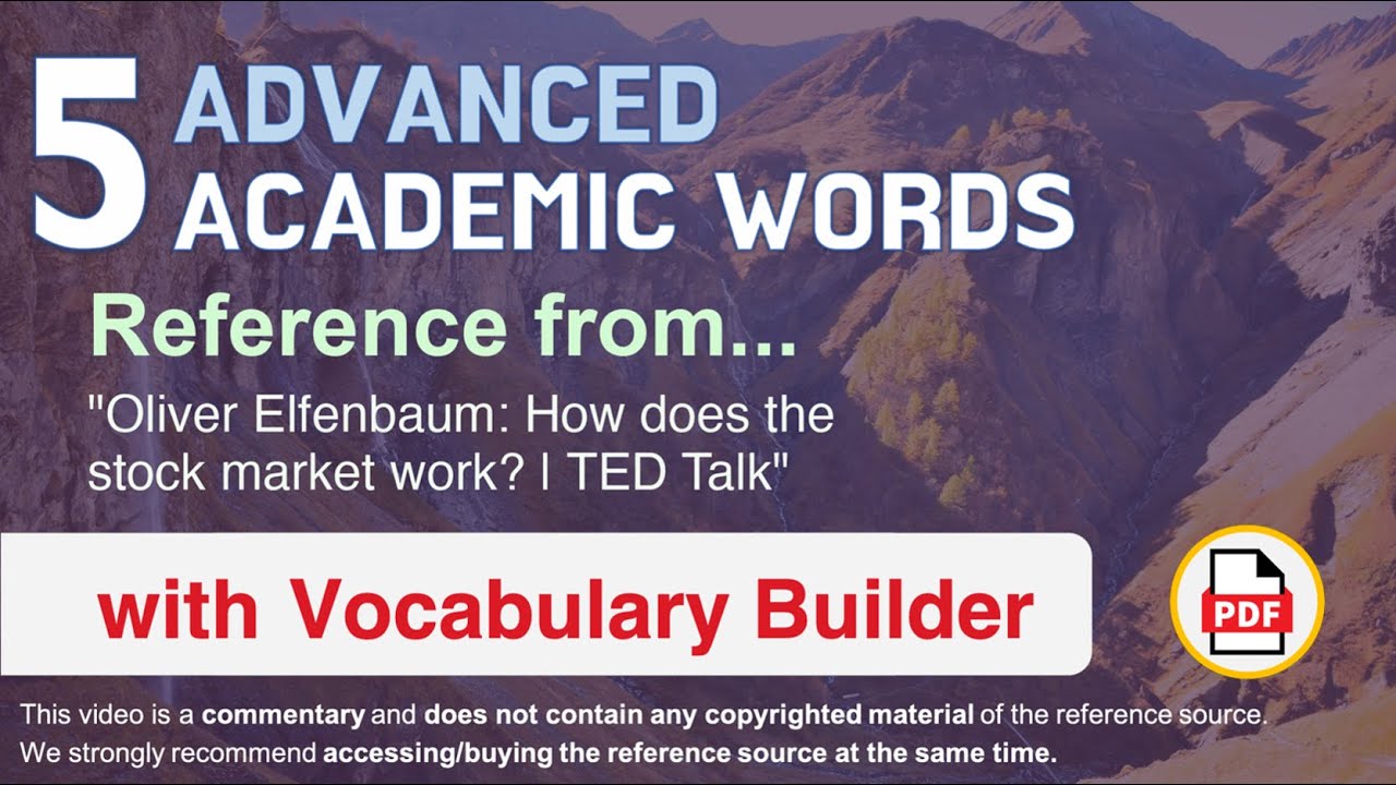 5 Advanced Academic Words Ref from 