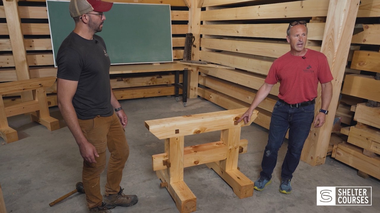 Collapsible Timber Frame Sawhorse Build