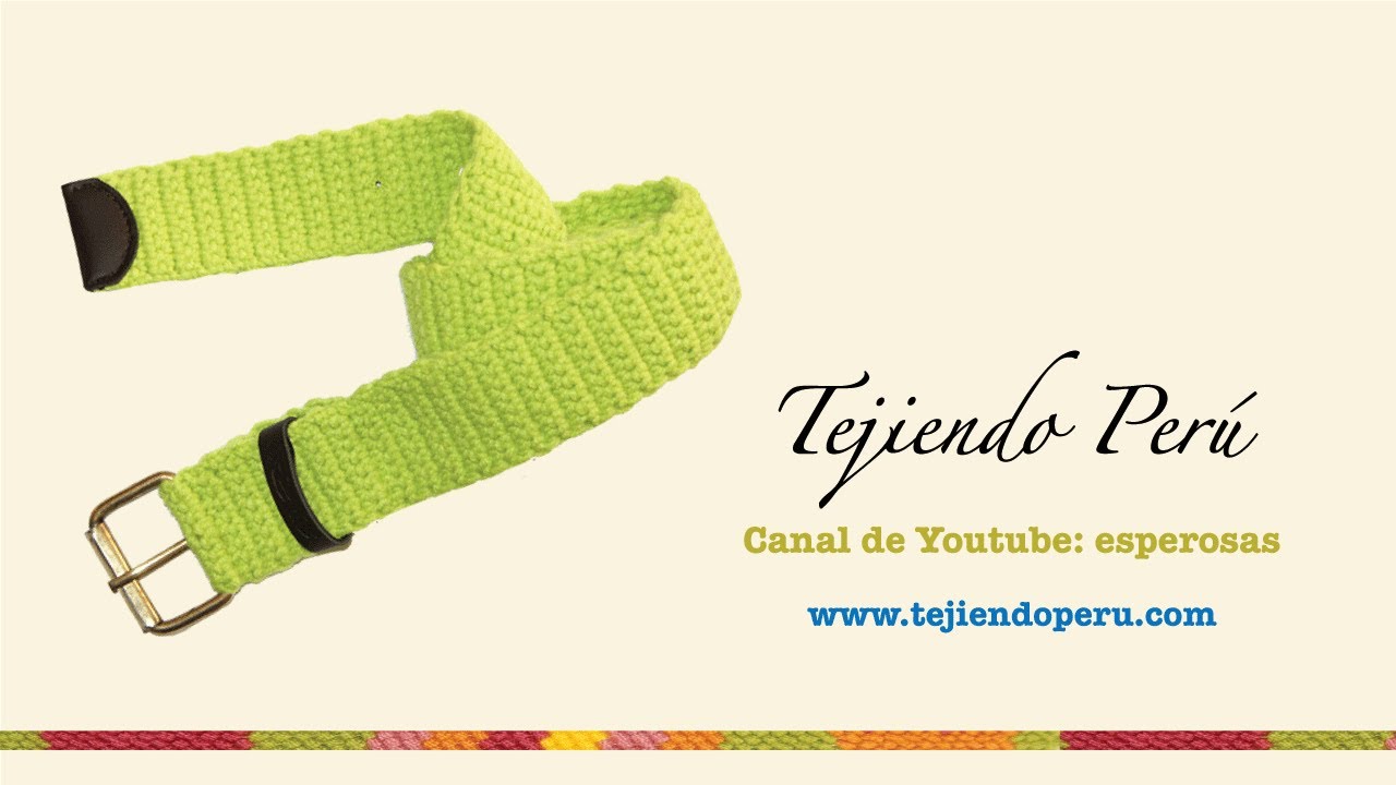 Correa tejida en crochet