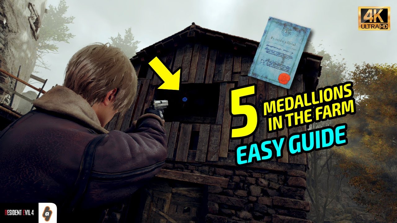 EASY GUIDE: All Blue Medallion Locations in the Farm (Blue Request Note) | Resident Evil 4 Remake