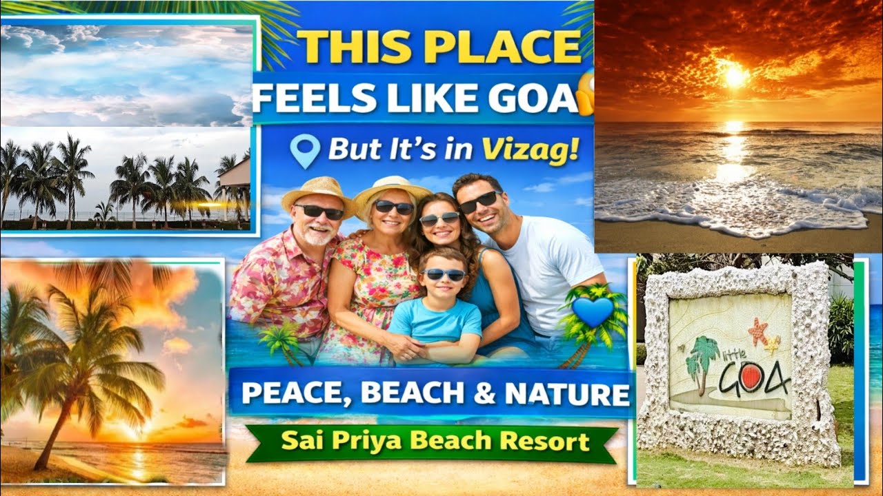 Vizag Hidden Paradise|Private Beach|😱 Sai Priya Beach Resort Full Tour 💙 Best Family Resort in Vizag