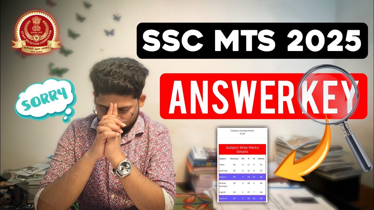 My SSC MTS 2025 SCORE😭💔 FAILED??