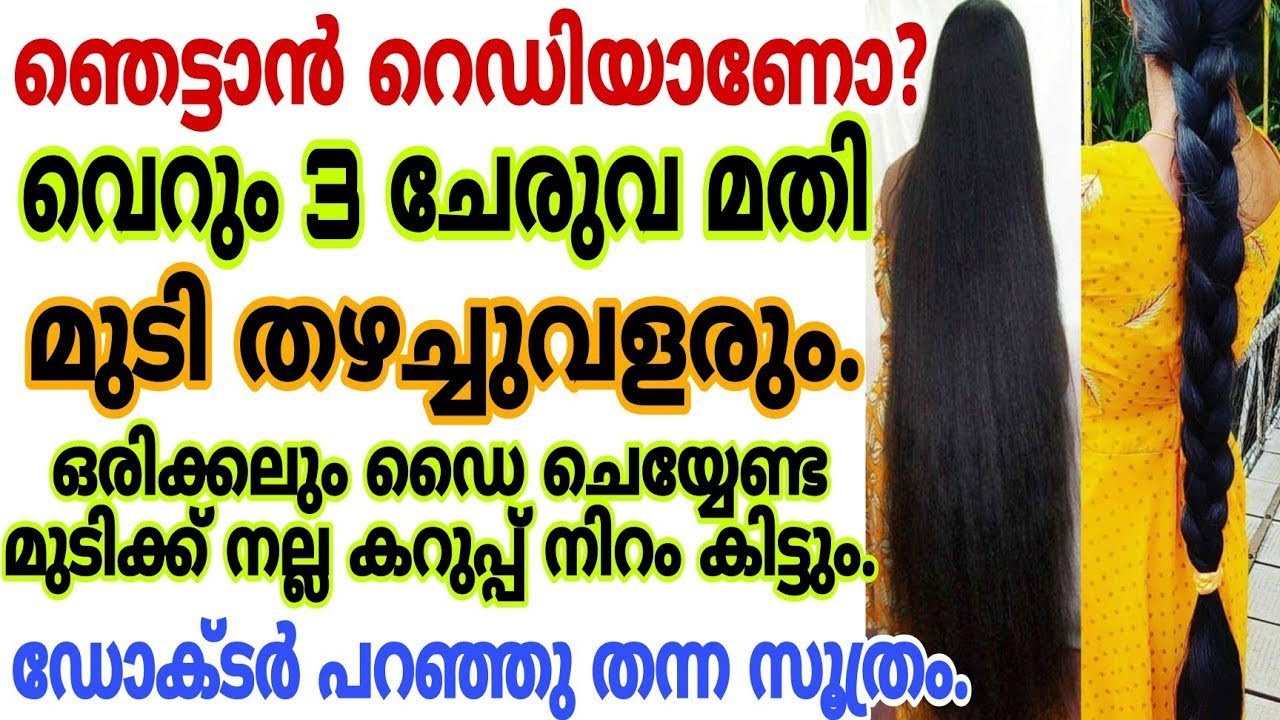 ഡൈ ചെയ്യേണ്ട  കഞ്ഞിവെള്ളത്തിൽ കലക്കി ഇത് മുടിയിൽ തേക്കൂ നരച്ച മുടി പെട്ടെന്ന് കറുപ്പിക്കാം #hairdye 