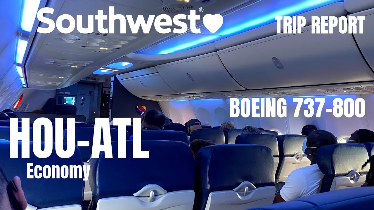 Southwest Airlines B737-800 Economy Class Experience | Houston-Hobby to Atlanta