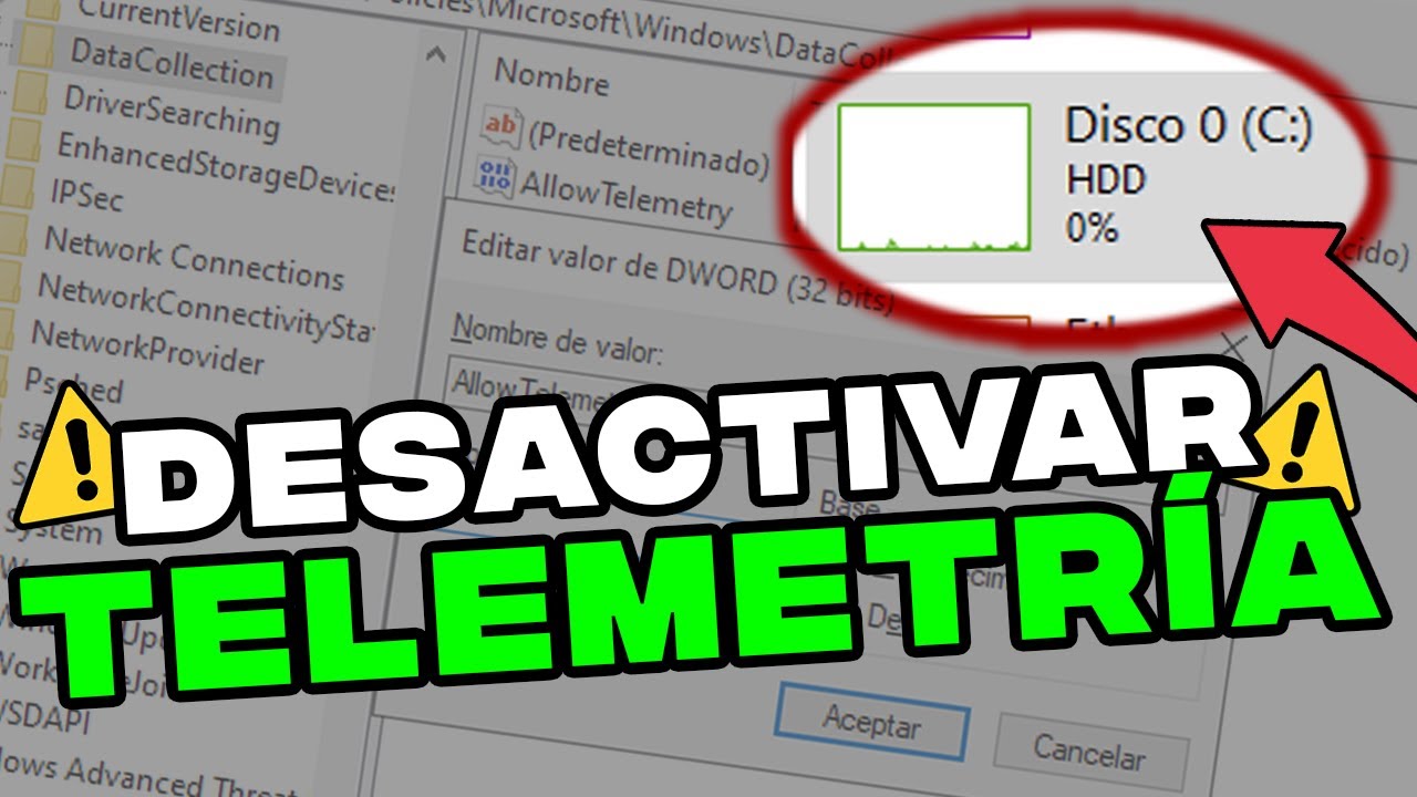Como desactivar telemetría Windows 10 y mejorar el rendimiento de la pc 2026