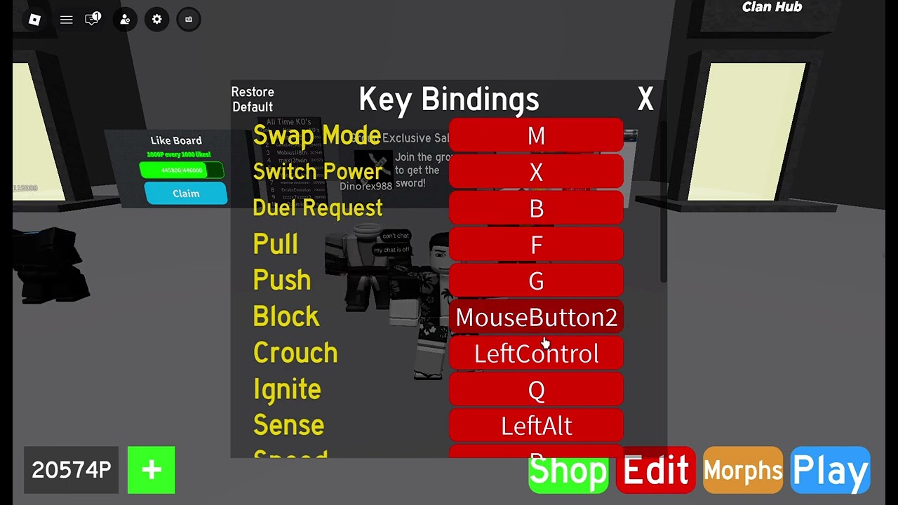Roblox saber showdown #shorts #shorts my settings