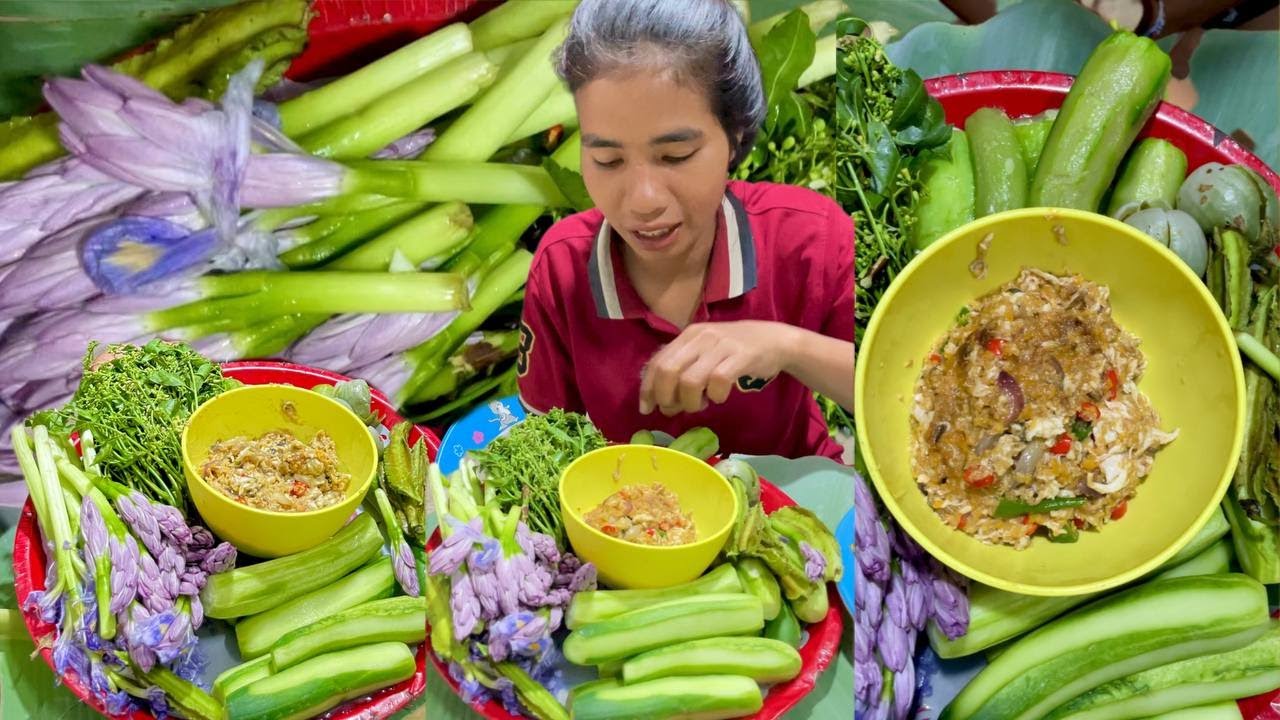 ប្រហុកចំហុយពងទាអន្លក់ធម្មជាតិ🌶️🥒🥬