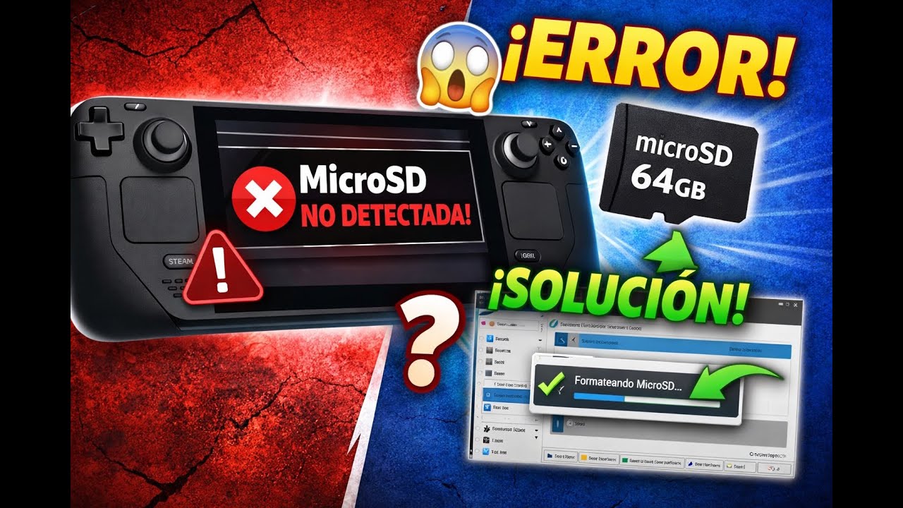 Steam Deck no detecta MicroSD en el modo juego, ¡Solución!