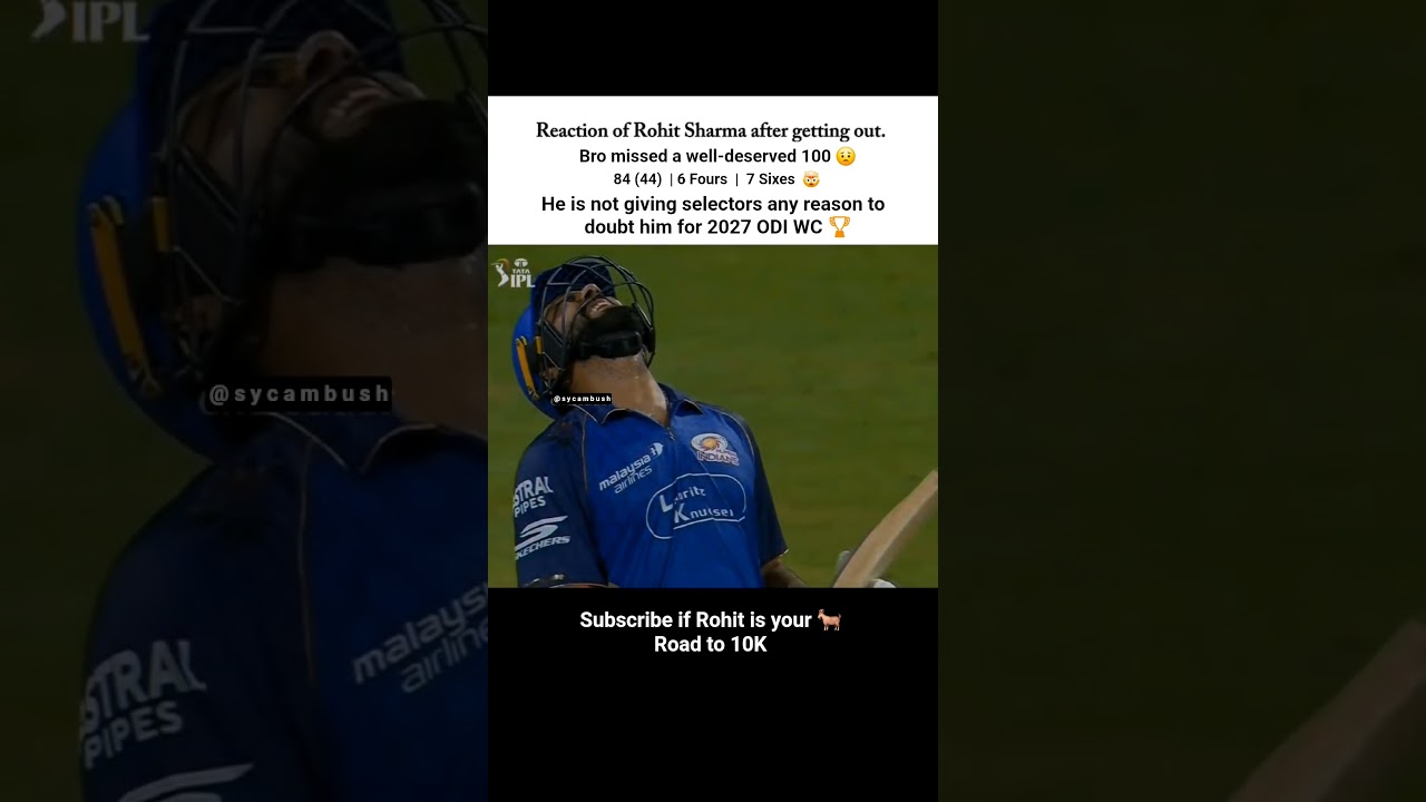 Rohit Sharma's Epic comeback 🙌 #ipl #cricket #gugugaga #endfield #hoyoverse #typography