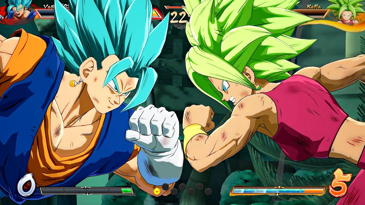 (SSGSS) VEGITO vs. ZAMASU (Fused) & JIREN & KEFLA ||  DRAGON BALL FighterZ [4K] #dragonballfighterz