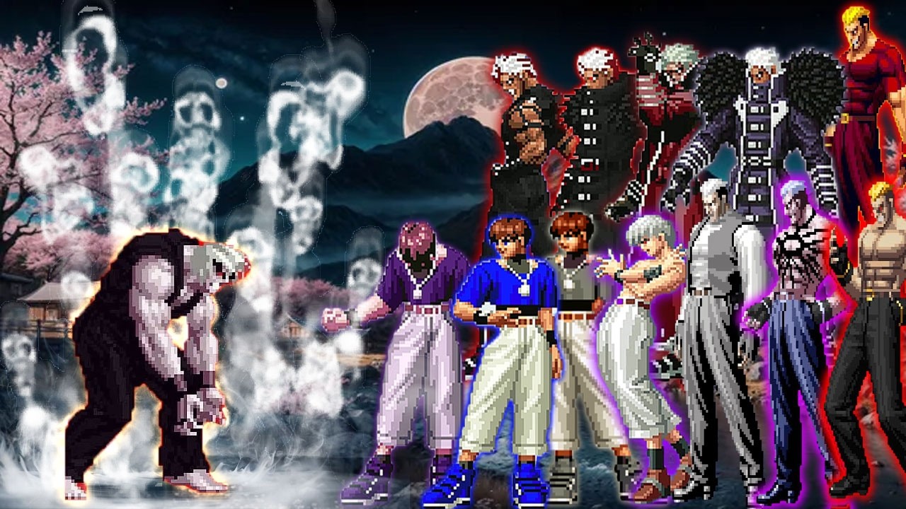 [Mugen KOF] InfernoWalker Ken Vs Orochi Chris, Orochi Krizalid, Orochi Yamazaki Team
