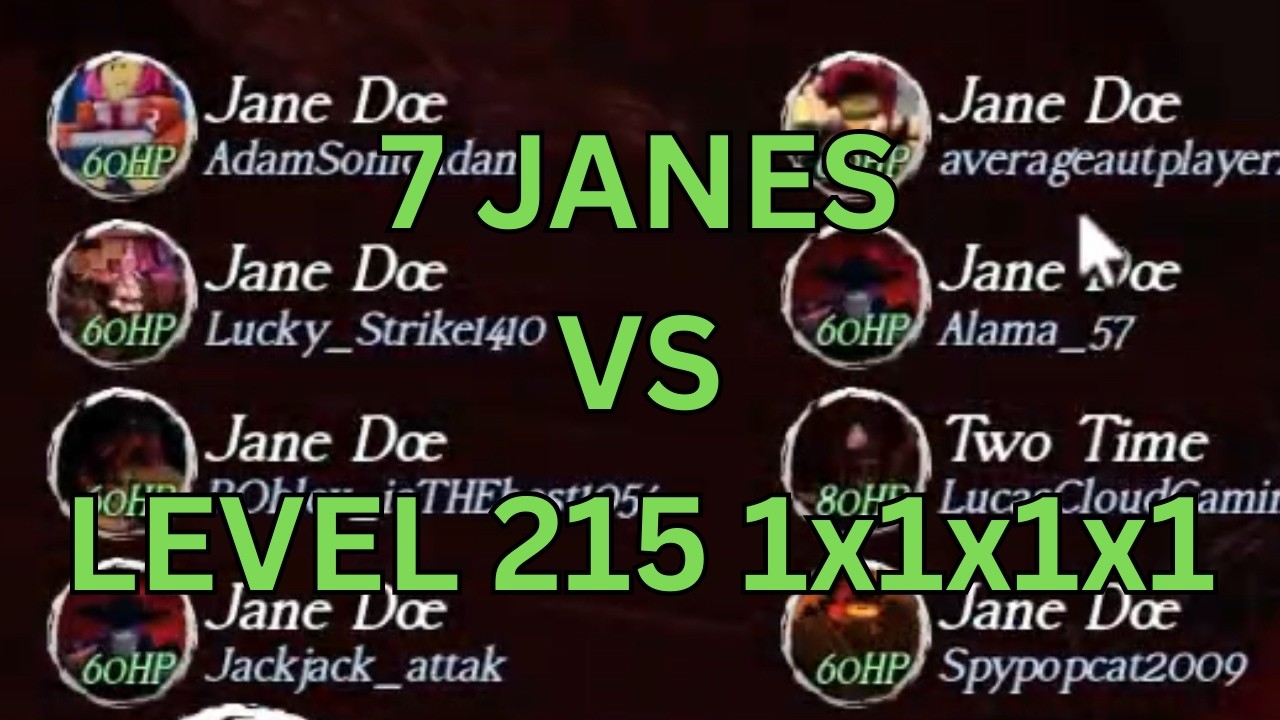 DESTROYING LOBBIES FILLED WITH JANE AS LEVEL 200 1X1