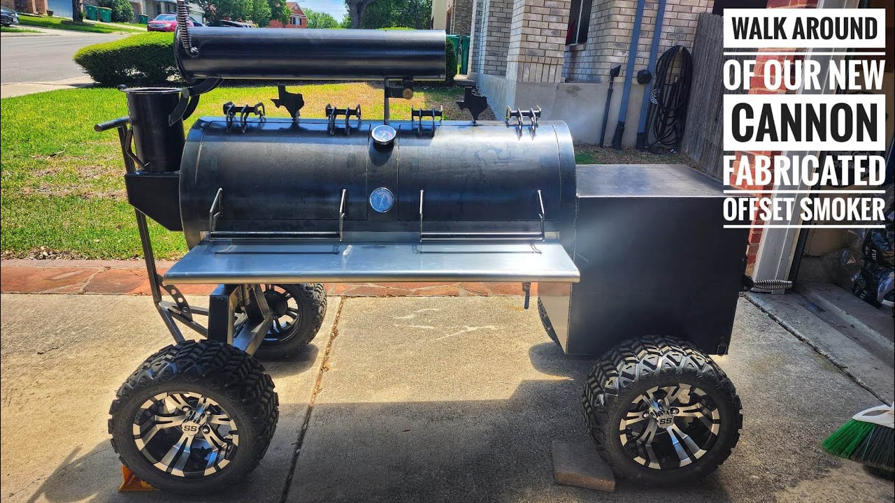 Walk Around of our Offset Smoker | Cannon Fabrication