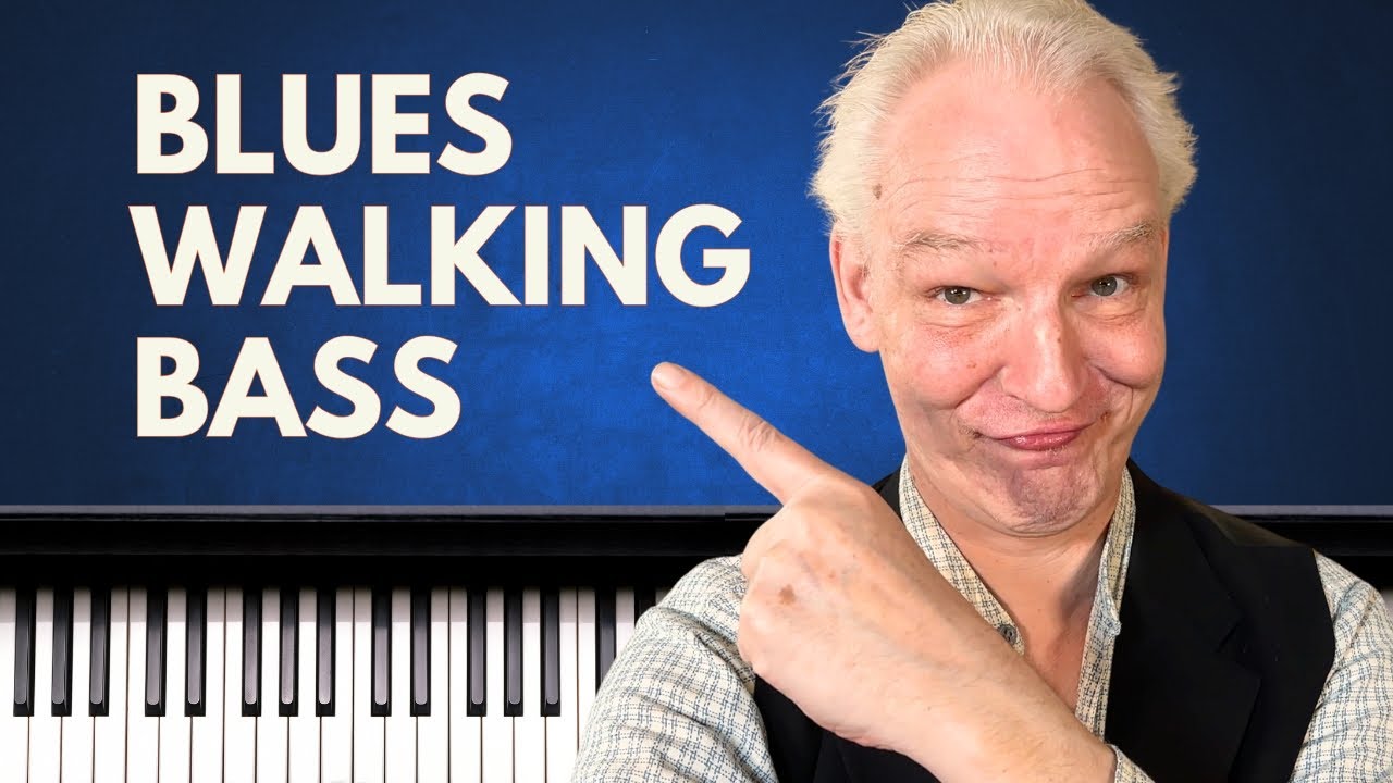 Walking Bass Lines for Blues Piano -  Part 1