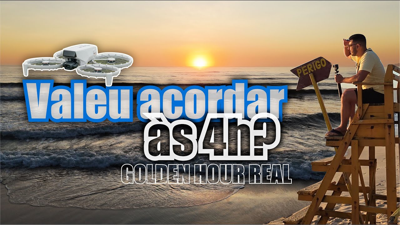 DJI FLIP no Nascer do Sol | Golden Hour Cinematográfica na Praia das Toninhas🌅🌄