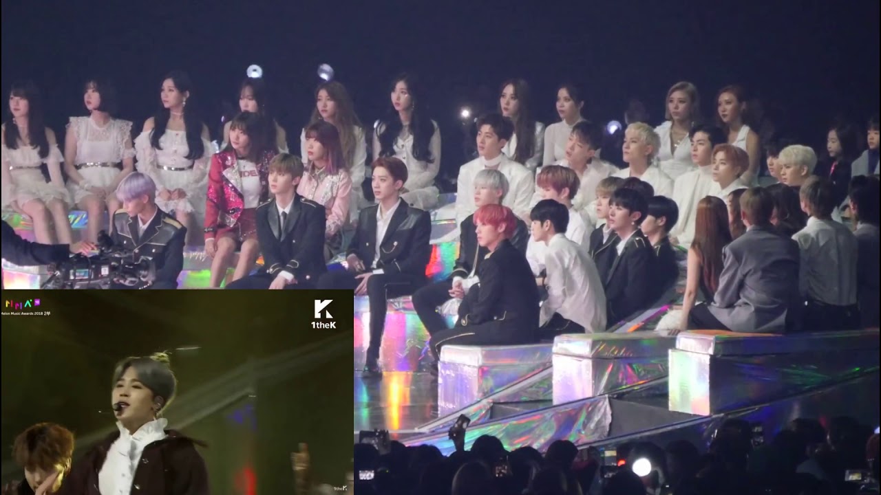 Idol  reaction to BTS - Airplane Part.2@ MMA 2018 #MMA2018